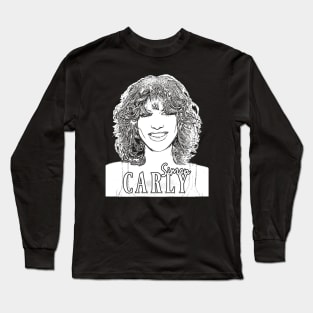 Carly simon // White retro Long Sleeve T-Shirt